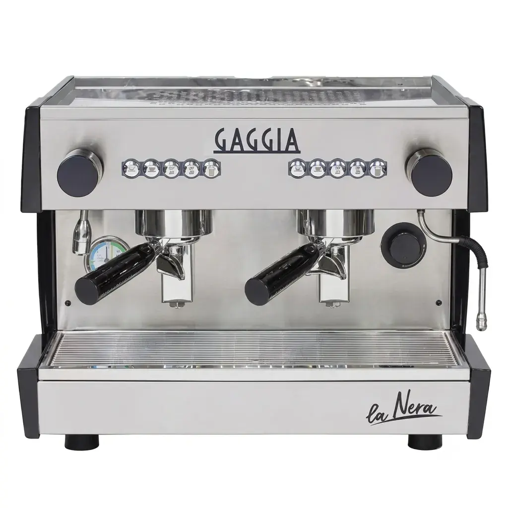 Máquina De Café Espresso La Nera Automática En Acero Inoxidable 2 Grupos 42x57x53Cm Gaggia
