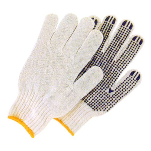 [M-ACCE003] Guantes Blancos Tejidos Con Puntos Pvc Unikert