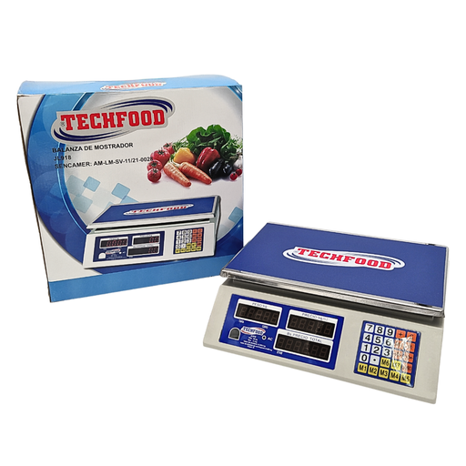 [M-ACCE008] Balanza De Mostrador En Acero Inoxidable De 30 Kg Techfood