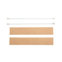 KIT DE DOS RESISTENCIAS MAS TELA PARA SELLADORA 10CM IMARCA
