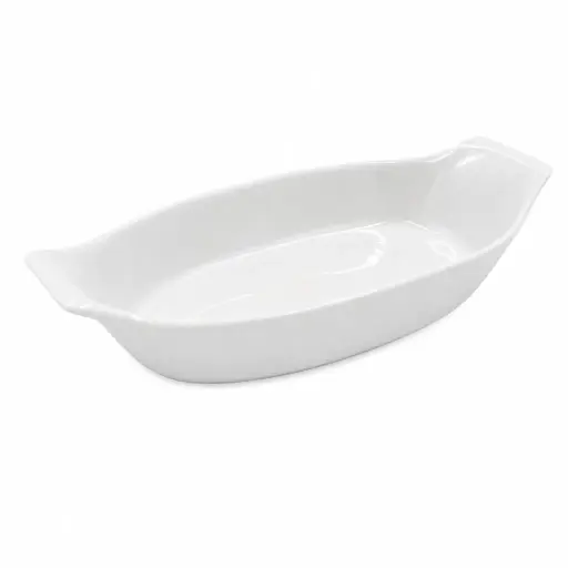 [M-BAND0050] Bandeja Para Gratinar De Cerámica 24x12 Cm Corona