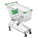 CARRO MEDIANO CROMADO MANGO VERDE MODELO 8000