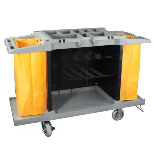 [M-CARRO0010] Carro De Limpieza De Plástico 120X46X99 Cm Meital
