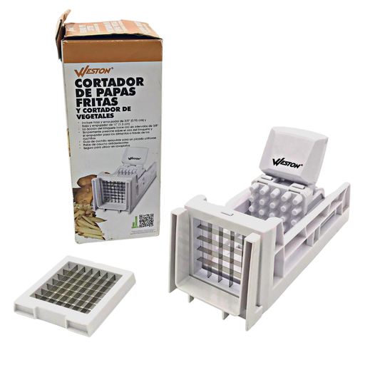 [M-CORT0003] Cortador Manual De Papas Y Vegetales De Plastico De 27,9 X 12,7 X 12,7 Cm Weston