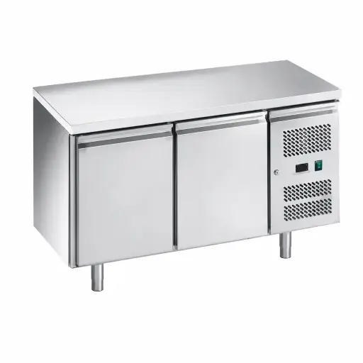 [M-EQUIP0177] Mesa De Congelación De Acero Inoxidable 2 Puertas 399L 155X97X82Cm 110V Senzani 