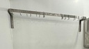 CUELGA OLLAS DE PARED DE ACERO INOXIDABLE 16 GANCHOS 140 X 30 CM STEEL SOLUTION