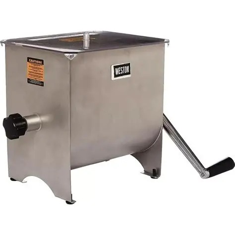 [M-MEZC0001] Mezcladora De Carne Manual De Acero Inoxidable 9Kg 36X31X36Cm Weston