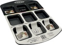 MOLDE PARA 9 BROWNIES CON ANTIADHERENTE DE ACERO AL CARBONO 31.5x26x27CM PRESS