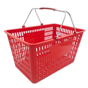 CESTA PLASTICA ROJA NACIONAL 33x51x25 CM ZAVATTI
