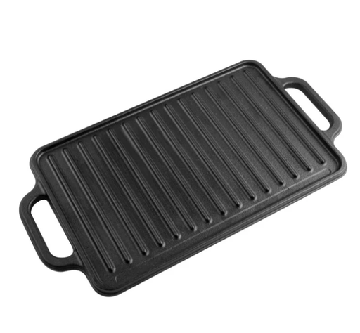 [M-PLANCHA0013] Plancha Rectangular Reversible En Hierro Fundido 21X33Cm Victoria