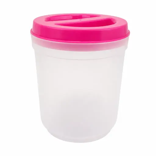 [M-UTEN0058] Conservador Redondo 1 L Plástico Alfa Hogar