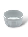 RAMEKIN ESTRIADO DE PORCELANA BLANCA 12,7 CM 