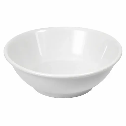 [M-UTEN0210] Bowl Escudilla Blanco De Melamina 17 Cm Wan Nian Hong