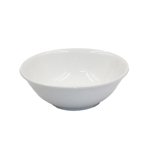 [M-UTEN0211] Bowl Escudilla Blanco De Melamina De 19 Cm JY