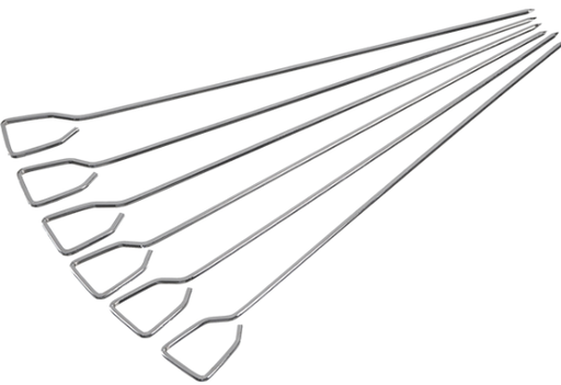 [M-UTEN0361] Set De 6 Pincho Para Brochetas De Acero Inoxidable 30Cm  Press
