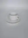 TAZA PARA CAFE CON PLATO DE PORCELANA 3 OZ 90 CC DI VITTO