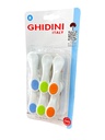 SET DE 6 PINZAS PARA CERRAR BOLSAS DE PLASTICO 6,5 CM GHIDINI