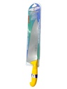 CUCHILLO PROFESIONAL DE ACERO INOXIDABLE CON MANGO ANTIDESLIZANTE AMARILLO 26 CM PAOLUCCI