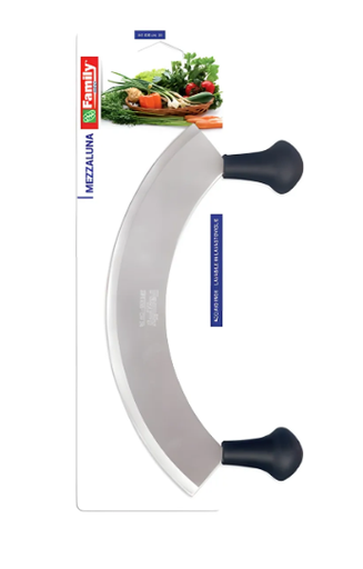 [M-UTEN0710] Cuchillo Media Luna De Acero Inoxidable 26 Cm Family Inox