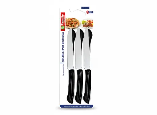 [M-UTEN0717] Set De 6 Cuchillos Para Bistec De Acero Inoxidable Family Inox