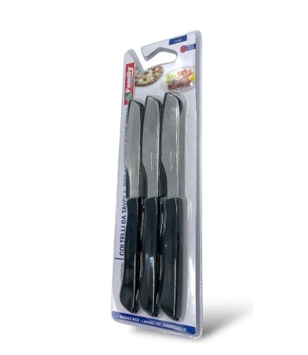 [M-UTEN0719] Set De 6 Cuchillos Para Pizza De Acero Inoxidable Family Inox