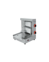 SHAWARMERA A GASA PROFESIONAL DE ACERO INOXIDABLE 2 QUEMADORES PIMAK