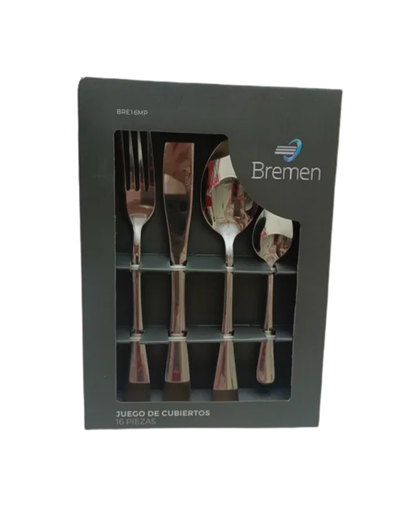 [M-UTEN1384] Set De Cubiertos De Acero Inoxidable 16 Piezas Bremen