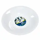 Plato Hondo Redondo De Cerámica Blanco de 21.54 cm Meital
